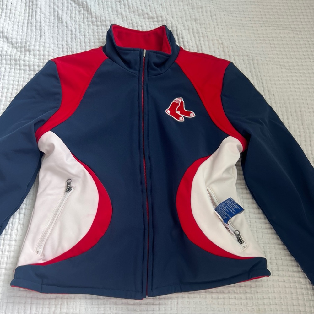 Boston Red Sox kids Fleece Jacket G-III by Carl Banks Size M MLB Zip-Up reve